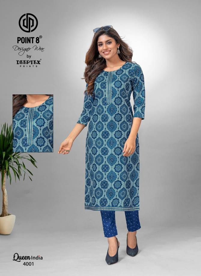 Queen India Vol 4 By Deeptex  Kurti With Bottom Catalog
